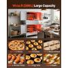 imageVEVOR Commercial Convection Oven 47L43Qt HalfSize Conventional Oven Countertop 1600W 4Tier Toaster wFront Glass Door Electric Baking Oven wTrays Wire Racks Clip Gloves 120V22Tier 396L