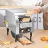 imageVEVOR Commercial Conveyor Toaster 300 SlicesHour Heavy Duty Stainless Steel Electric Restaurant Toaster for Toast Bun Bagel Bread150PCSHour