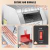 imageVEVOR Commercial Conveyor Toaster 300 SlicesHour Heavy Duty Stainless Steel Electric Restaurant Toaster for Toast Bun Bagel Bread150PCSHour