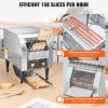 imageVEVOR Commercial Conveyor Toaster 300 SlicesHour Heavy Duty Stainless Steel Electric Restaurant Toaster for Toast Bun Bagel Bread150PCSHour