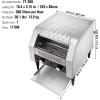 imageVEVOR Commercial Conveyor Toaster 300 SlicesHour Heavy Duty Stainless Steel Electric Restaurant Toaster for Toast Bun Bagel Bread300PCSHour