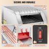 imageVEVOR Commercial Conveyor Toaster 300 SlicesHour Heavy Duty Stainless Steel Electric Restaurant Toaster for Toast Bun Bagel Bread300PCSHour