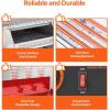 imageVEVOR Commercial Conveyor Toaster 300 SlicesHour Heavy Duty Stainless Steel Electric Restaurant Toaster for Toast Bun Bagel Bread450PCSHour