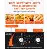 imageVEVOR Commercial Deep Fryer 2 x 9Qt  85L Double Oil Fryer with 2 Baskets 1mm Thickened Stainless Steel Dual Tank 3500W Electric Countertop Fryer Time ampamp Temp Control for Kitchen Restaurant UseDouble Tank