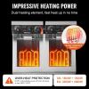 imageVEVOR Commercial Deep Fryer Dual Tank 3000W Electric Countertop Fryer with Basket 2 x 116Qt11L Double Stainless Steel Oil Fryer with Drain Time ampamp Temp Control for Kitchen Restaurant UseUpgraded with Timer  Oil Filtration