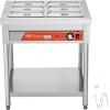 imageVEVOR Commercial Electric Food Warmer 7 Pans  2 Pots Steam Table 1800W Professional Buffet Catering Food Warmer with Shield Undershelf Wheels Stainless Steel Server for Party Restaurant6Pan