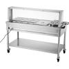 imageVEVOR Commercial Electric Food Warmer 7 Pans  2 Pots Steam Table 1800W Professional Buffet Catering Food Warmer with Shield Undershelf Wheels Stainless Steel Server for Party Restaurant7 Pans  2 Pots Large