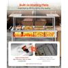 imageVEVOR Commercial Electric Food Warmer 7 Pans  2 Pots Steam Table 1800W Professional Buffet Catering Food Warmer with Shield Undershelf Wheels Stainless Steel Server for Party Restaurant5 Pans  2 Pots