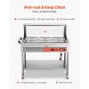 imageVEVOR Commercial Electric Food Warmer 7 Pans  2 Pots Steam Table 1800W Professional Buffet Catering Food Warmer with Shield Undershelf Wheels Stainless Steel Server for Party Restaurant612 Pans