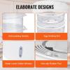 imageVEVOR Commercial Electric Food Warmer 7 Pans  2 Pots Steam Table 1800W Professional Buffet Catering Food Warmer with Shield Undershelf Wheels Stainless Steel Server for Party Restaurant2Tier