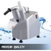 imageVEVOR Commercial Food Processor 2 Feeding Holes 550W Electric Vegetable Slicer 1600 RPM Stainless Steel Vegetable Processor Detachable 6blades 3mm4mm7mm Shred 2mm4mm SliceFood Processor