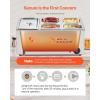 imageVEVOR Commercial Food Warmer 1500W Electric Stainless Steel Steam Food Warmer with Lid 6Pan Fast Heating Countertop Buffet Bain Marie with Soup ampamp Perforated Ladles for Catering Restaurant Party1x13Pan and 4x16Pan 24QT