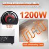 imageVEVOR Commercial Food Warmer 1500W Electric Stainless Steel Steam Food Warmer with Lid 6Pan Fast Heating Countertop Buffet Bain Marie with Soup ampamp Perforated Ladles for Catering Restaurant Party1Pan  24 Qt