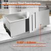 imageVEVOR Commercial Food Warmer 1500W Electric Stainless Steel Steam Food Warmer with Lid 6Pan Fast Heating Countertop Buffet Bain Marie with Soup ampamp Perforated Ladles for Catering Restaurant Party1Pan  24 Qt