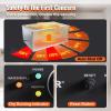 imageVEVOR Commercial Food Warmer 1500W Electric Stainless Steel Steam Food Warmer with Lid 6Pan Fast Heating Countertop Buffet Bain Marie with Soup ampamp Perforated Ladles for Catering Restaurant Party1Pan  24 Qt