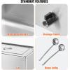 imageVEVOR Commercial Food Warmer 1500W Electric Stainless Steel Steam Food Warmer with Lid 6Pan Fast Heating Countertop Buffet Bain Marie with Soup ampamp Perforated Ladles for Catering Restaurant Party1x11Pan 24QT