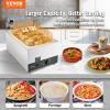imageVEVOR Commercial Food Warmer 1500W Electric Stainless Steel Steam Food Warmer with Lid 6Pan Fast Heating Countertop Buffet Bain Marie with Soup ampamp Perforated Ladles for Catering Restaurant Party1Pan  24 Qt