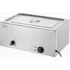 imageVEVOR Commercial Food Warmer 1500W Electric Stainless Steel Steam Food Warmer with Lid 6Pan Fast Heating Countertop Buffet Bain Marie with Soup ampamp Perforated Ladles for Catering Restaurant Party1x11Pan 24QT
