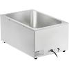 imageVEVOR Commercial Food Warmer 1500W Electric Stainless Steel Steam Food Warmer with Lid 6Pan Fast Heating Countertop Buffet Bain Marie with Soup ampamp Perforated Ladles for Catering Restaurant Party1Pan  24 Qt