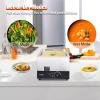 imageVEVOR Commercial Food Warmer 1500W Electric Stainless Steel Steam Food Warmer with Lid 6Pan Fast Heating Countertop Buffet Bain Marie with Soup ampamp Perforated Ladles for Catering Restaurant Party1Pan  24 Qt