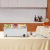 imageVEVOR Commercial Food Warmer 1500W Electric Stainless Steel Steam Food Warmer with Lid 6Pan Fast Heating Countertop Buffet Bain Marie with Soup ampamp Perforated Ladles for Catering Restaurant Party1x13Pan and 4x16Pan 24QT