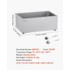 imageVEVOR Commercial Food Warmer 1500W Electric Stainless Steel Steam Food Warmer with Lid 6Pan Fast Heating Countertop Buffet Bain Marie with Soup ampamp Perforated Ladles for Catering Restaurant Party1Pan with display