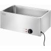 imageVEVOR Commercial Food Warmer 1500W Electric Stainless Steel Steam Food Warmer with Lid 6Pan Fast Heating Countertop Buffet Bain Marie with Soup ampamp Perforated Ladles for Catering Restaurant Party12x20 Full Pan