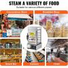 imageVEVOR Commercial Food Warmer Display 5Tier Food Steamer Bun Warmer Machine 86230 Temperature Control Stainless Steel Steamed Buns Warmer with LED Steam Heating for Steamed Buns Siomai CornBun Warmer