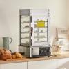 imageVEVOR Commercial Food Warmer Display 5Tier Food Steamer Bun Warmer Machine 86230 Temperature Control Stainless Steel Steamed Buns Warmer with LED Steam Heating for Steamed Buns Siomai CornBun Warmer