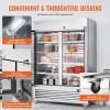 imageVEVOR Commercial Freezer 6042 Cuft Reach In 825quot W Upright Freezer 3 Doors AutoDefrost Stainless Steel Reachin Freezer with 12 Adjustable Shelves 13 to 5 Temp Control LED Lighting 4 WheelsFreezer