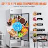 imageVEVOR Commercial Freezer 6042 Cuft Reach In 825quot W Upright Freezer 3 Doors AutoDefrost Stainless Steel Reachin Freezer with 12 Adjustable Shelves 13 to 5 Temp Control LED Lighting 4 WheelsRefrigerator