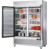 imageVEVOR Commercial Freezer 6042 Cuft Reach In 825quot W Upright Freezer 3 Doors AutoDefrost Stainless Steel Reachin Freezer with 12 Adjustable Shelves 13 to 5 Temp Control LED Lighting 4 WheelsFreezer
