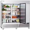 imageVEVOR Commercial Freezer 6042 Cuft Reach In 825quot W Upright Freezer 3 Doors AutoDefrost Stainless Steel Reachin Freezer with 12 Adjustable Shelves 13 to 5 Temp Control LED Lighting 4 WheelsRefrigerator
