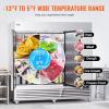 imageVEVOR Commercial Freezer 6042 Cuft Reach In 825quot W Upright Freezer 3 Doors AutoDefrost Stainless Steel Reachin Freezer with 12 Adjustable Shelves 13 to 5 Temp Control LED Lighting 4 WheelsFreezer