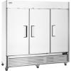 imageVEVOR Commercial Freezer 6042 Cuft Reach In 825quot W Upright Freezer 3 Doors AutoDefrost Stainless Steel Reachin Freezer with 12 Adjustable Shelves 13 to 5 Temp Control LED Lighting 4 WheelsRefrigerator