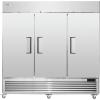 imageVEVOR Commercial Freezer 6042 Cuft Reach In 825quot W Upright Freezer 3 Doors AutoDefrost Stainless Steel Reachin Freezer with 12 Adjustable Shelves 13 to 5 Temp Control LED Lighting 4 WheelsRefrigerator