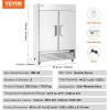 imageVEVOR Commercial Freezer 6042 Cuft Reach In 825quot W Upright Freezer 3 Doors AutoDefrost Stainless Steel Reachin Freezer with 12 Adjustable Shelves 13 to 5 Temp Control LED Lighting 4 WheelsRefrigerator