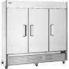 imageVEVOR Commercial Freezer 6042 Cuft Reach In 825quot W Upright Freezer 3 Doors AutoDefrost Stainless Steel Reachin Freezer with 12 Adjustable Shelves 13 to 5 Temp Control LED Lighting 4 WheelsRefrigerator