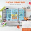 imageVEVOR Commercial Freezer 6042 Cuft Reach In 825quot W Upright Freezer 3 Doors AutoDefrost Stainless Steel Reachin Freezer with 12 Adjustable Shelves 13 to 5 Temp Control LED Lighting 4 WheelsFreezer