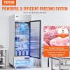 imageVEVOR Commercial Freezer 6042 Cuft Reach In 825quot W Upright Freezer 3 Doors AutoDefrost Stainless Steel Reachin Freezer with 12 Adjustable Shelves 13 to 5 Temp Control LED Lighting 4 WheelsFreezer
