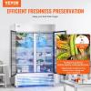 imageVEVOR Commercial Freezer 6042 Cuft Reach In 825quot W Upright Freezer 3 Doors AutoDefrost Stainless Steel Reachin Freezer with 12 Adjustable Shelves 13 to 5 Temp Control LED Lighting 4 WheelsRefrigerator
