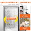 imageVEVOR Commercial Freezer 6042 Cuft Reach In 825quot W Upright Freezer 3 Doors AutoDefrost Stainless Steel Reachin Freezer with 12 Adjustable Shelves 13 to 5 Temp Control LED Lighting 4 WheelsFreezer