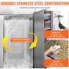 imageVEVOR Commercial Freezer 6042 Cuft Reach In 825quot W Upright Freezer 3 Doors AutoDefrost Stainless Steel Reachin Freezer with 12 Adjustable Shelves 13 to 5 Temp Control LED Lighting 4 WheelsFreezer