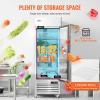imageVEVOR Commercial Freezer 6042 Cuft Reach In 825quot W Upright Freezer 3 Doors AutoDefrost Stainless Steel Reachin Freezer with 12 Adjustable Shelves 13 to 5 Temp Control LED Lighting 4 WheelsRefrigerator