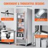 imageVEVOR Commercial Freezer 6042 Cuft Reach In 825quot W Upright Freezer 3 Doors AutoDefrost Stainless Steel Reachin Freezer with 12 Adjustable Shelves 13 to 5 Temp Control LED Lighting 4 WheelsFreezer