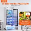 imageVEVOR Commercial Freezer 6042 Cuft Reach In 825quot W Upright Freezer 3 Doors AutoDefrost Stainless Steel Reachin Freezer with 12 Adjustable Shelves 13 to 5 Temp Control LED Lighting 4 WheelsRefrigerator
