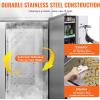 imageVEVOR Commercial Freezer 6042 Cuft Reach In 825quot W Upright Freezer 3 Doors AutoDefrost Stainless Steel Reachin Freezer with 12 Adjustable Shelves 13 to 5 Temp Control LED Lighting 4 WheelsRefrigerator