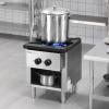 imageVEVOR Commercial Gas Stove with Cabinet Propane and Natural Gas Countertop Cooking Stove Range Stainless Steel Gas Hot Plate Commercial Cooking Equipment for Restaurant 90000 BTU1 Burners