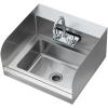 imageVEVOR Commercial Hand Sink 17x128 inch Stainless Steel Sink with Faucet ampamp Side Splash WallMount Small Hand Basin for Restaurant Kitchen Bar Garage Home