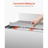 imageVEVOR Commercial Ice Bin Underbar Ice Bin Stainless Steel Ice Chest with Sliding Lid Bottle Holders Adjustable Bullet Feet Cooler Cart Cocktail Unit for Bar Restaurant Pub24 x 19 x 37 inch